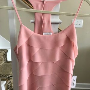 Pink thin strap top